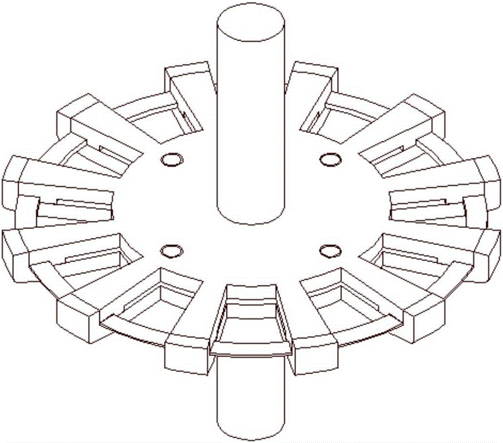 Clock 12-scale preparation method and clock 12-scale preparation fixture