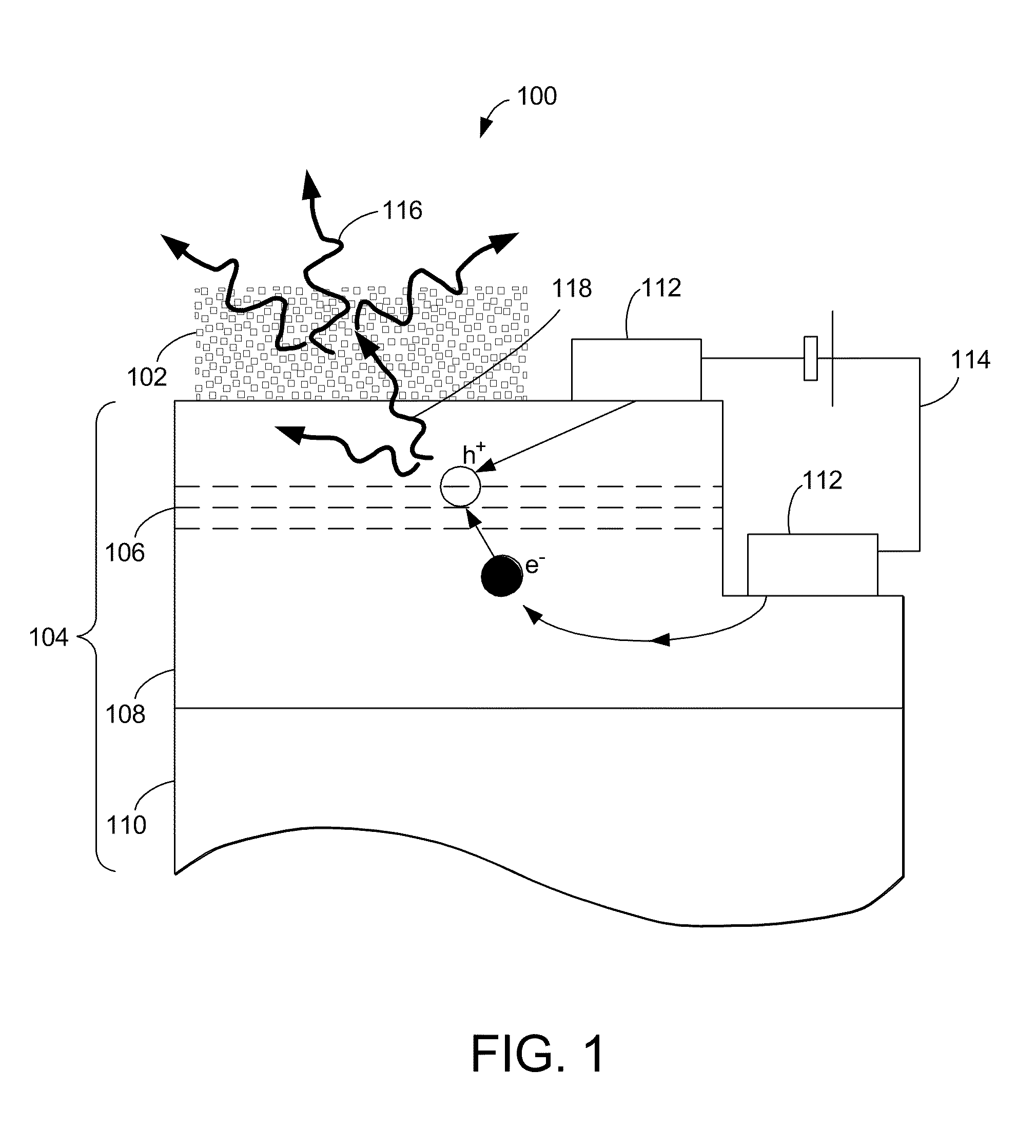 Photonic structures for efficient light extraction and conversion in multi-color light emitting devices