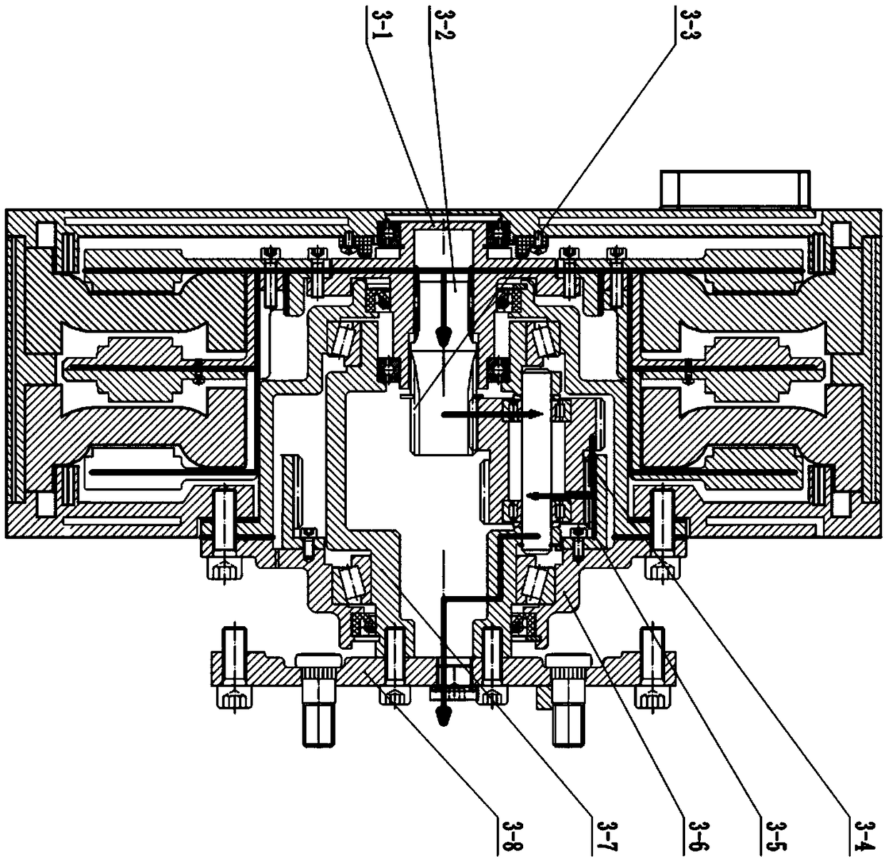 Motor assembly system with built-in speed reducer