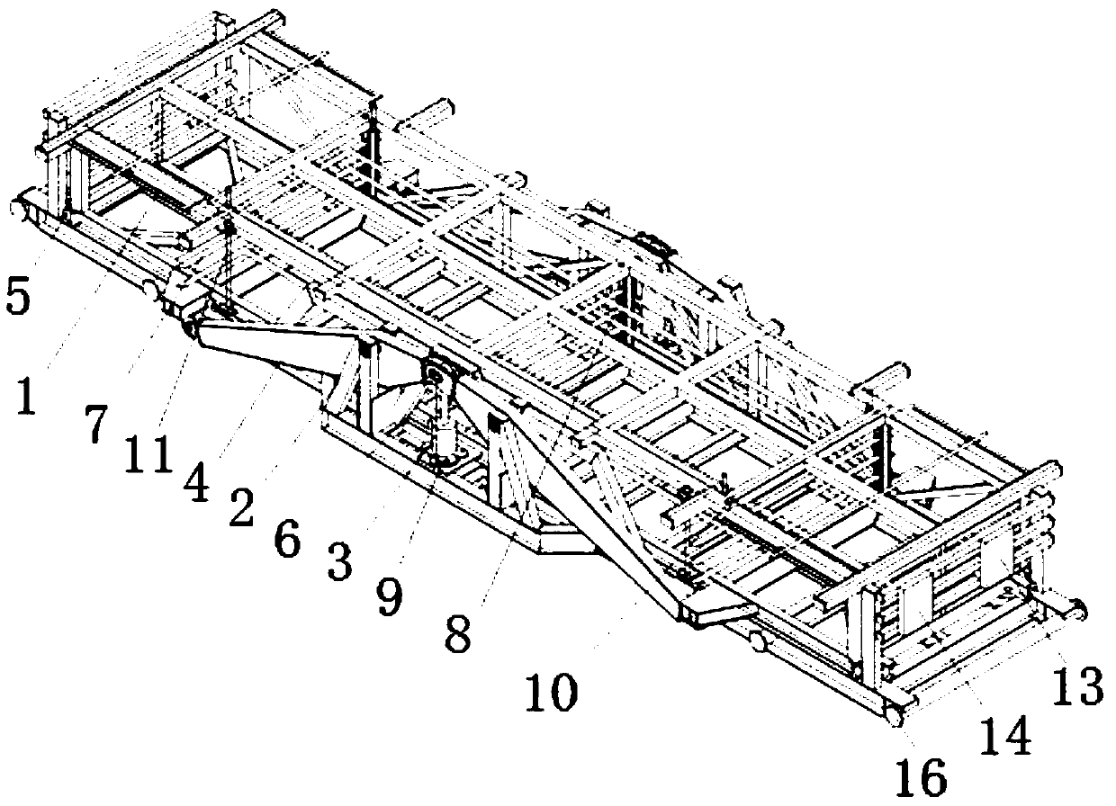 A hydraulically driven lever-lifting automatic drill pipe box