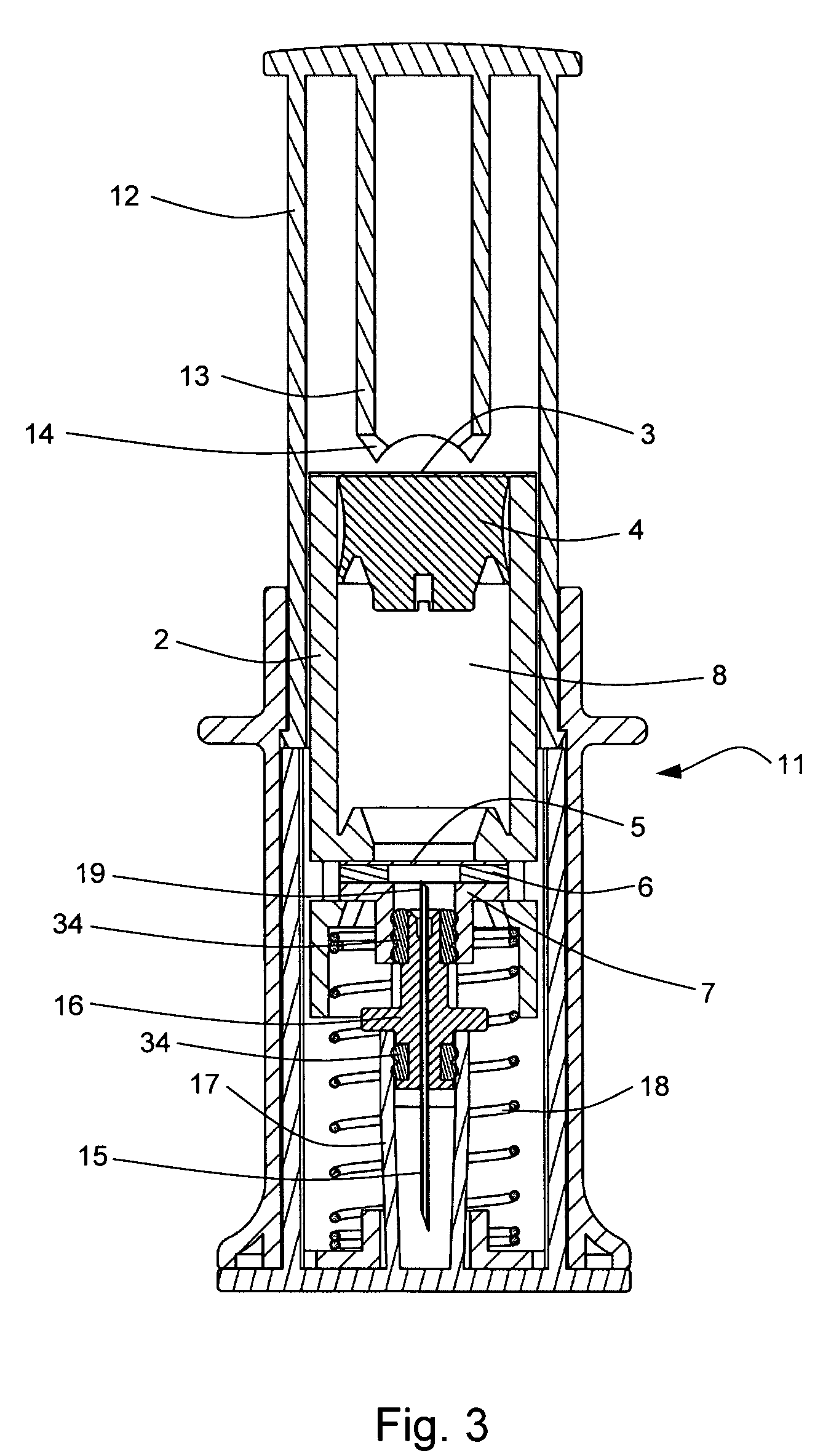 Drug container and delivery mechanism