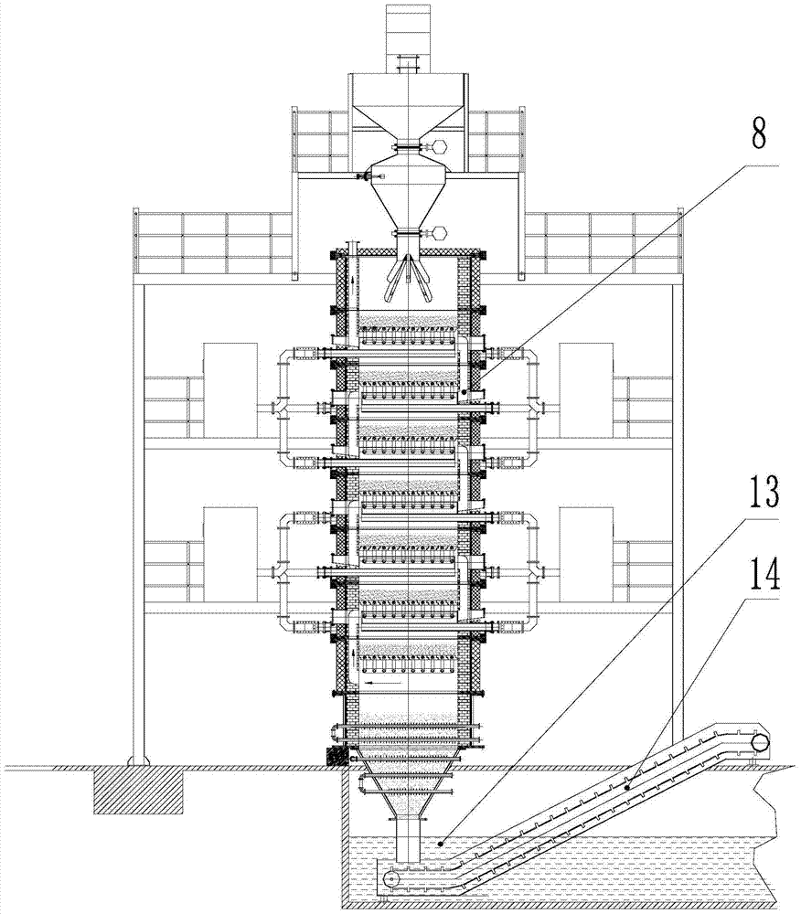 A microwave pulverized coal pyrolysis and carbonization furnace