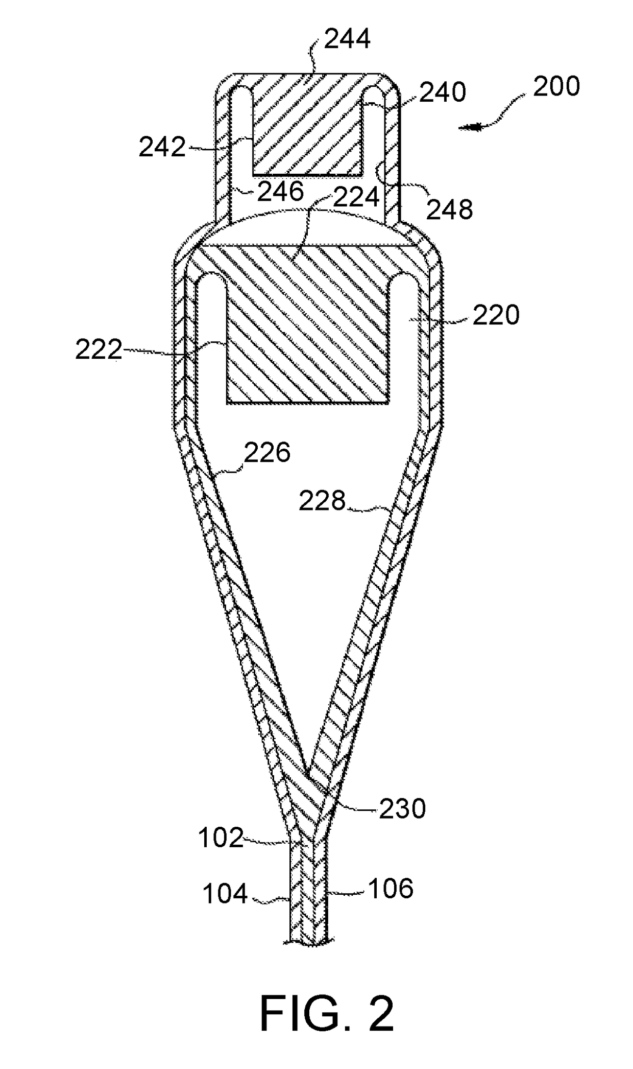 Laminated glass article with determined stress profile and method for forming the same