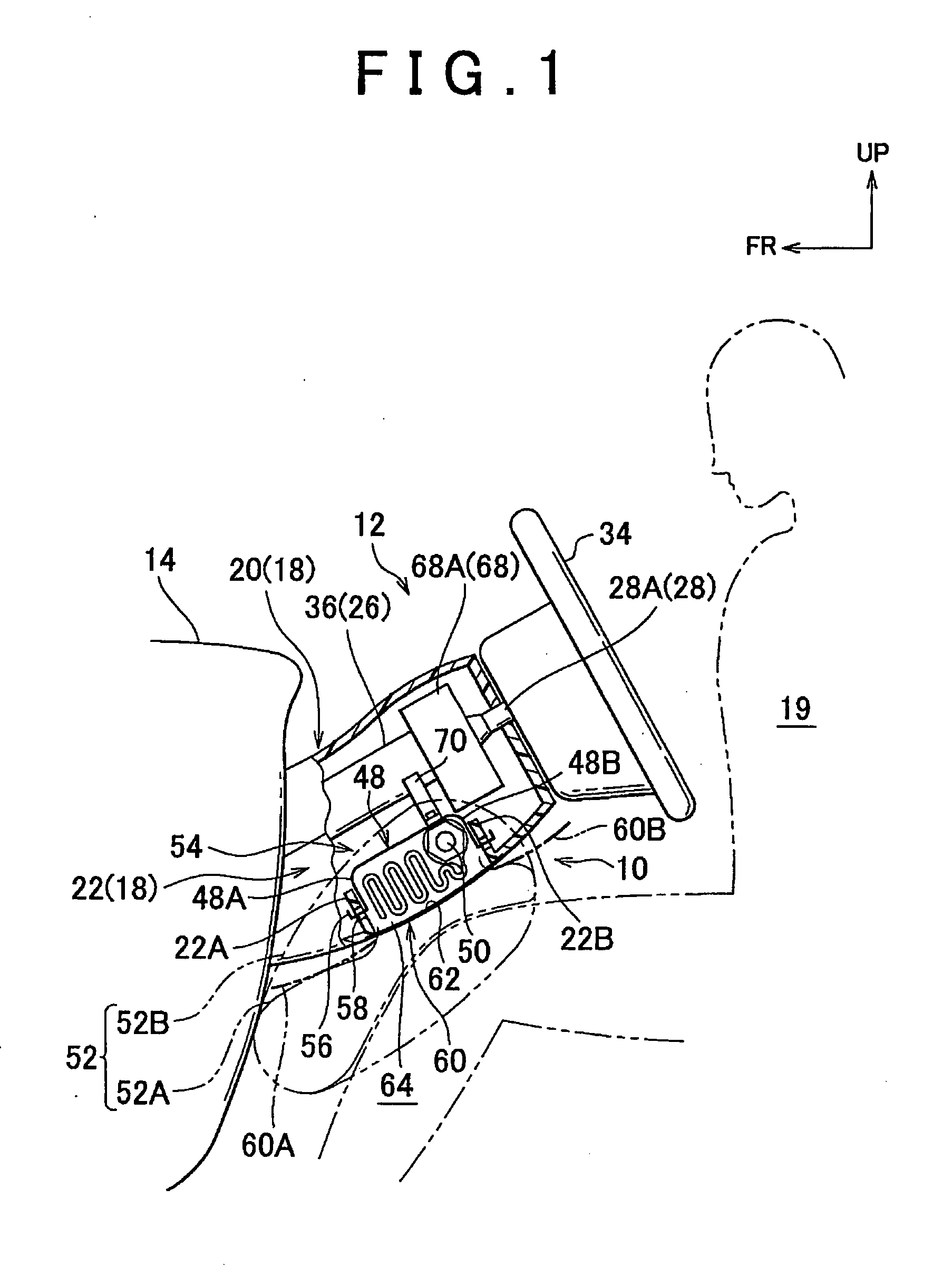 Knee airbag device