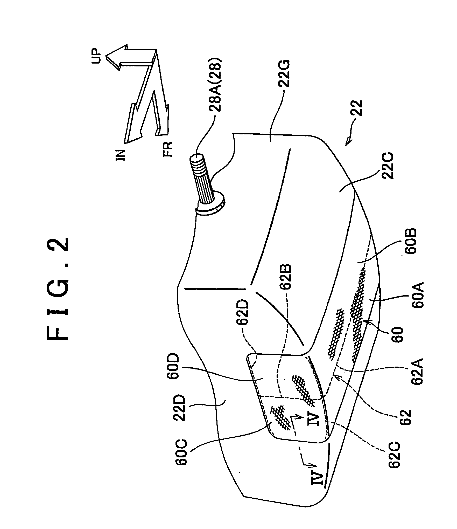 Knee airbag device