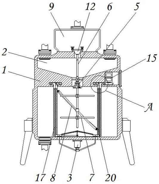 Flocculation decontamination type industrial sewage treatment device