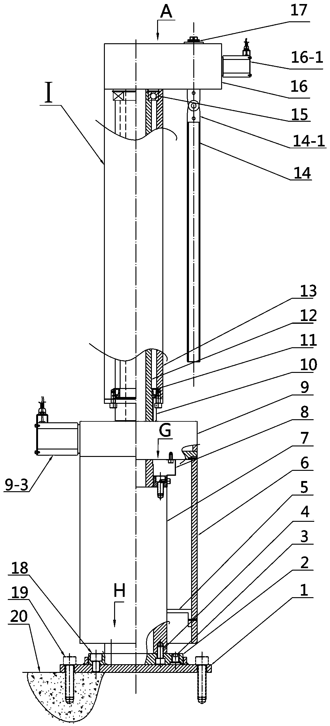 Rotary welding torch automatic welding robot