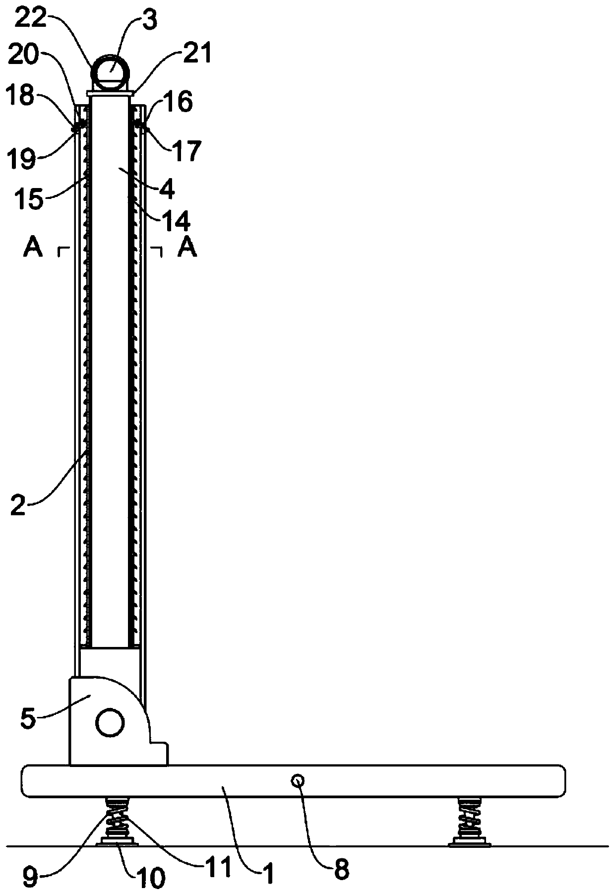 Track and field hurdle frame structure with protective effect