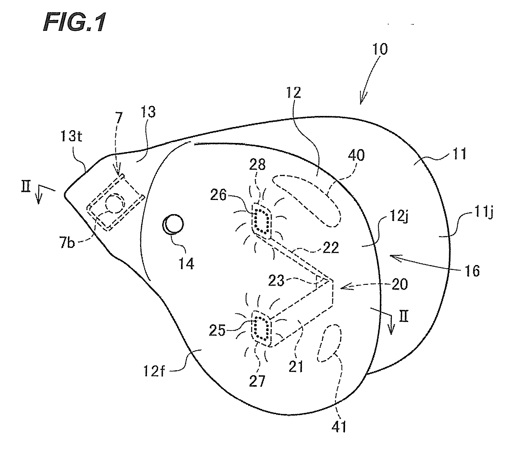 Passenger-side airbag folded body and passenger-side airbag apparatus