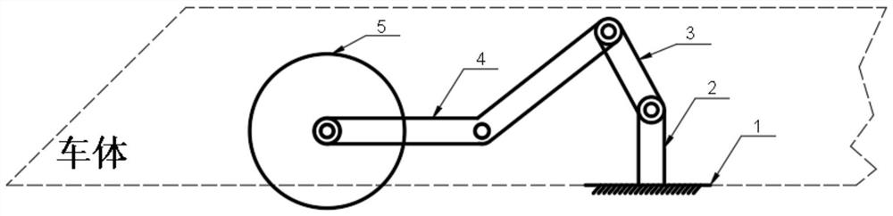 Wheel retraction device of ADAS test soft collision target platform car