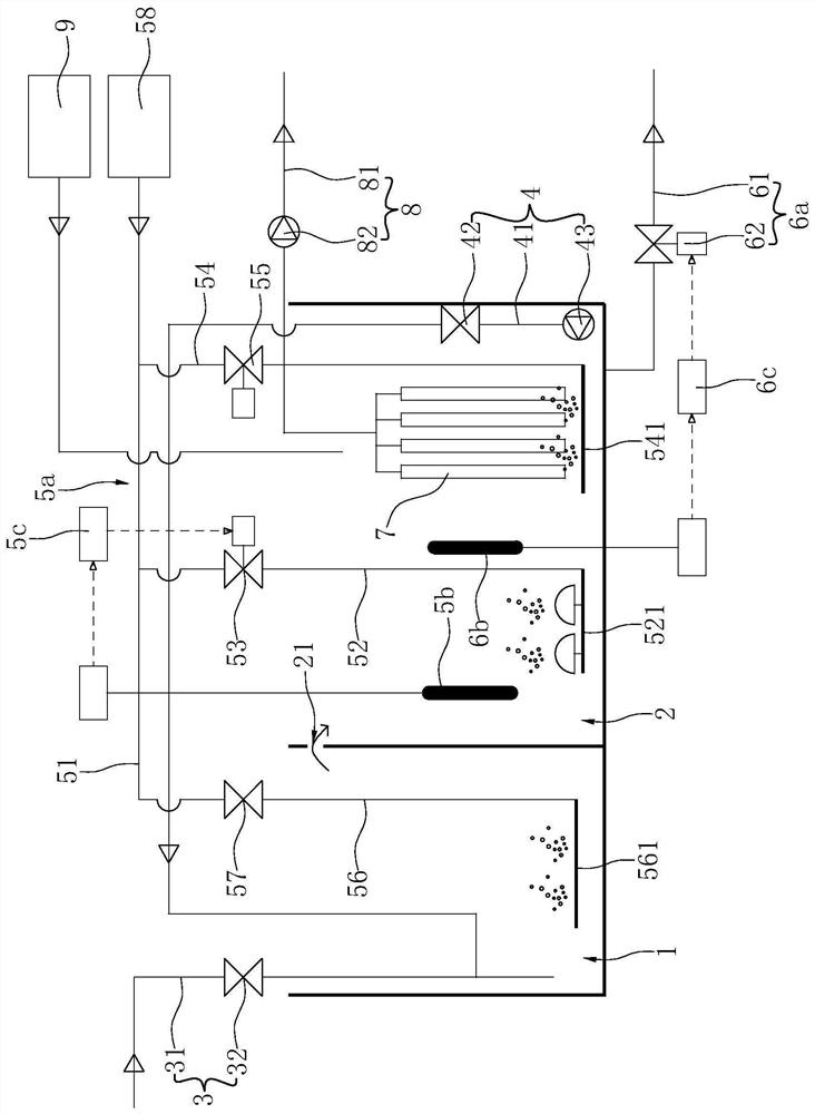 Control method of integrated membrane biological reaction device based on short-cut nitrification and denitrification