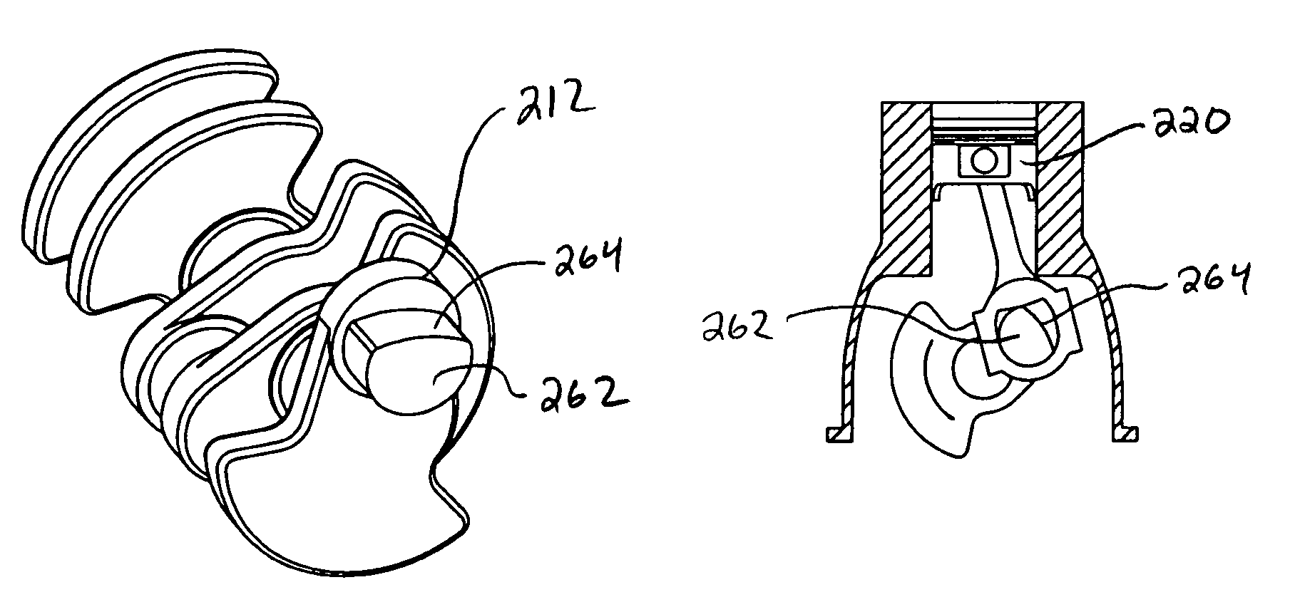 Power linkage assembly for a high efficiency internal explosion engine