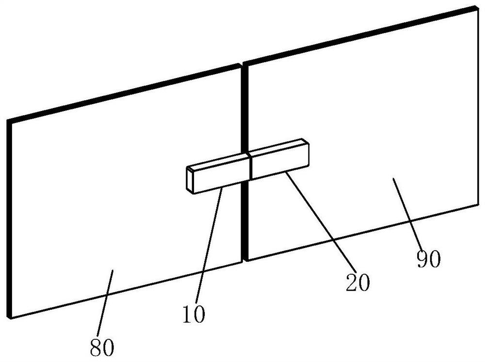 External locking type hinge and shower door