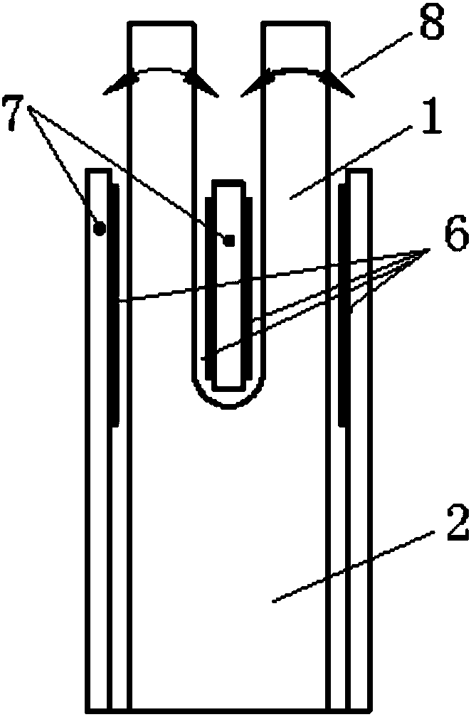 Quartz vacuum sensor with electrodeless tuning fork