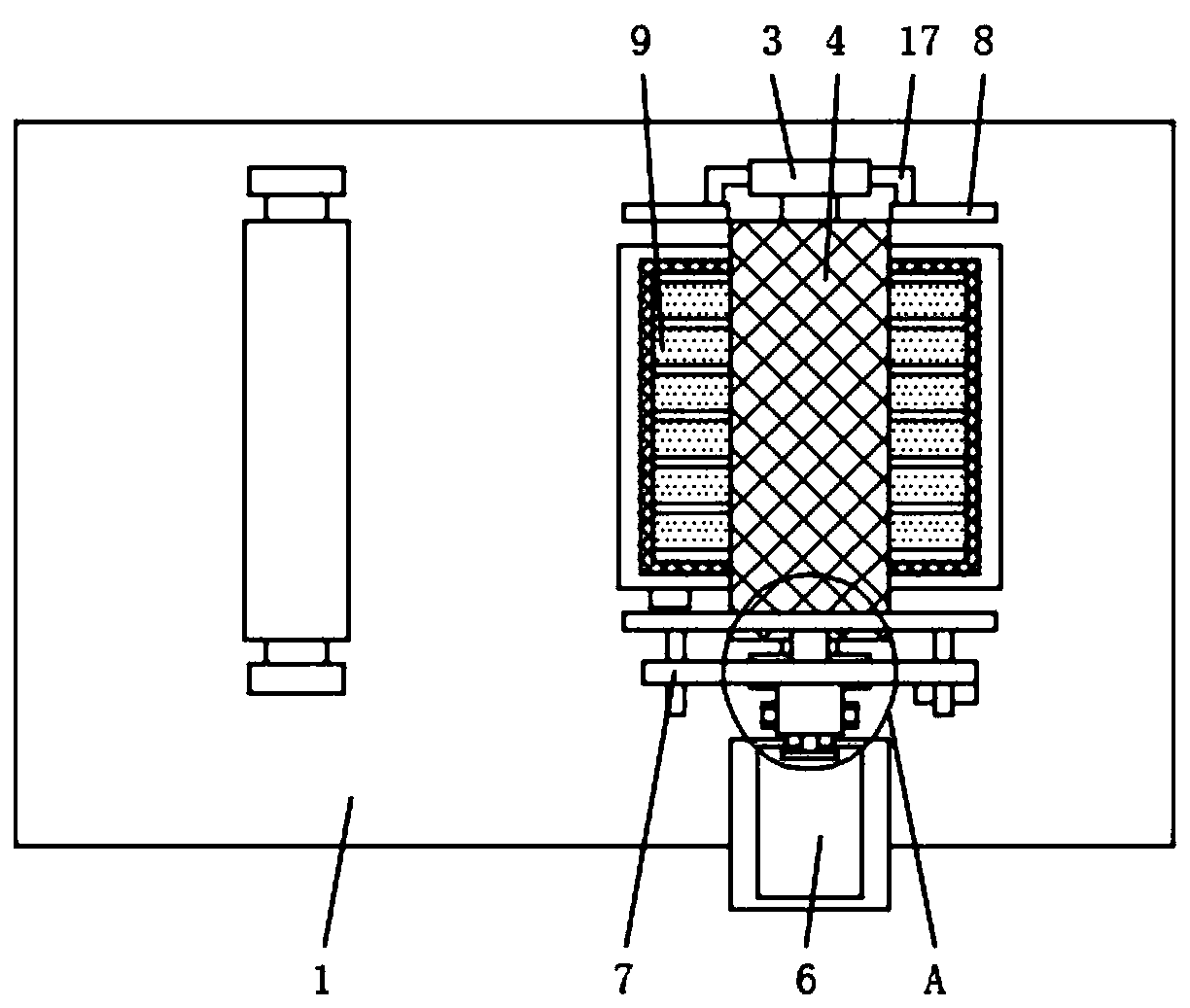 Winding device for producing insulating tape