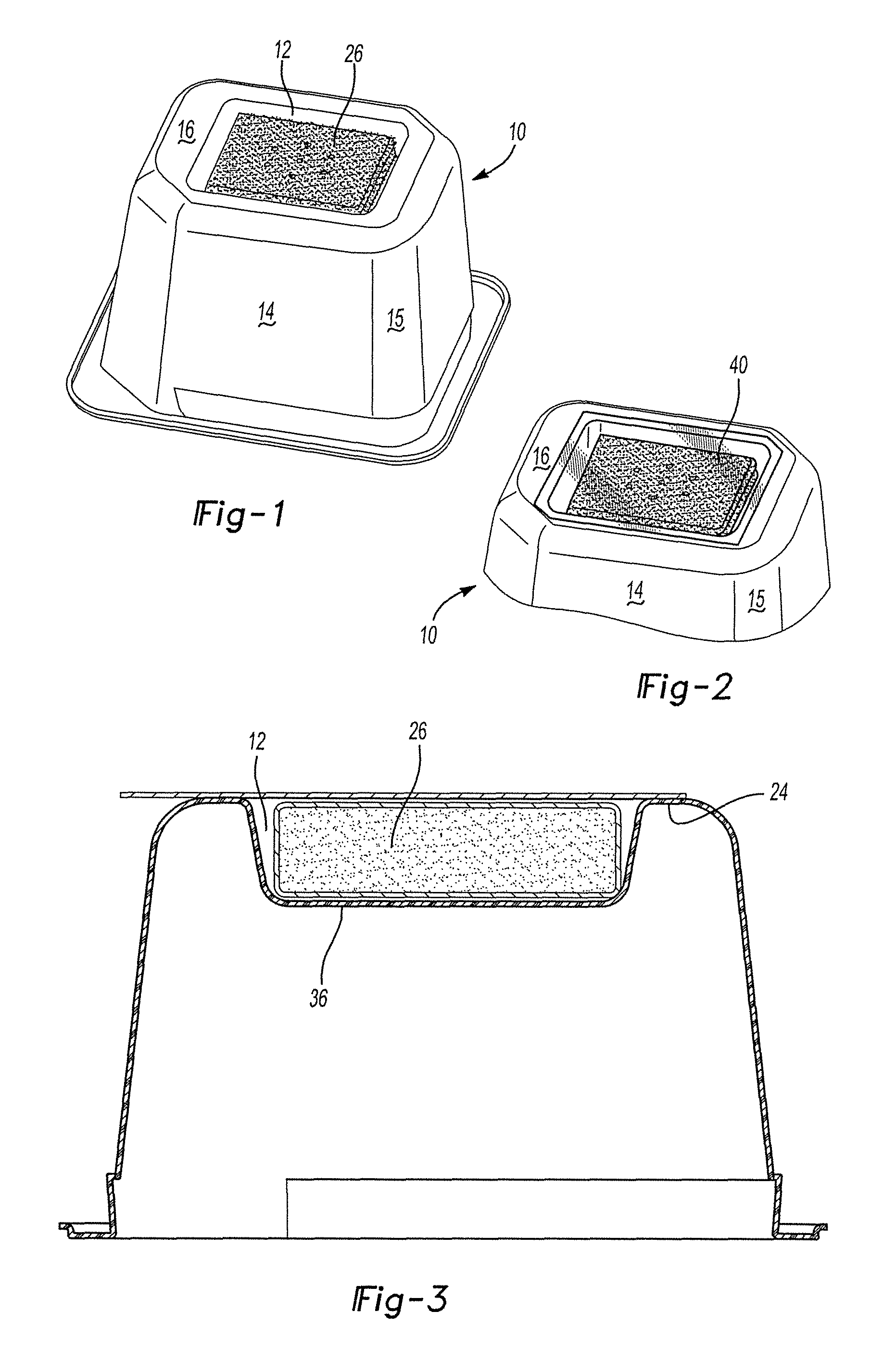 Square bowl with cracker compartment