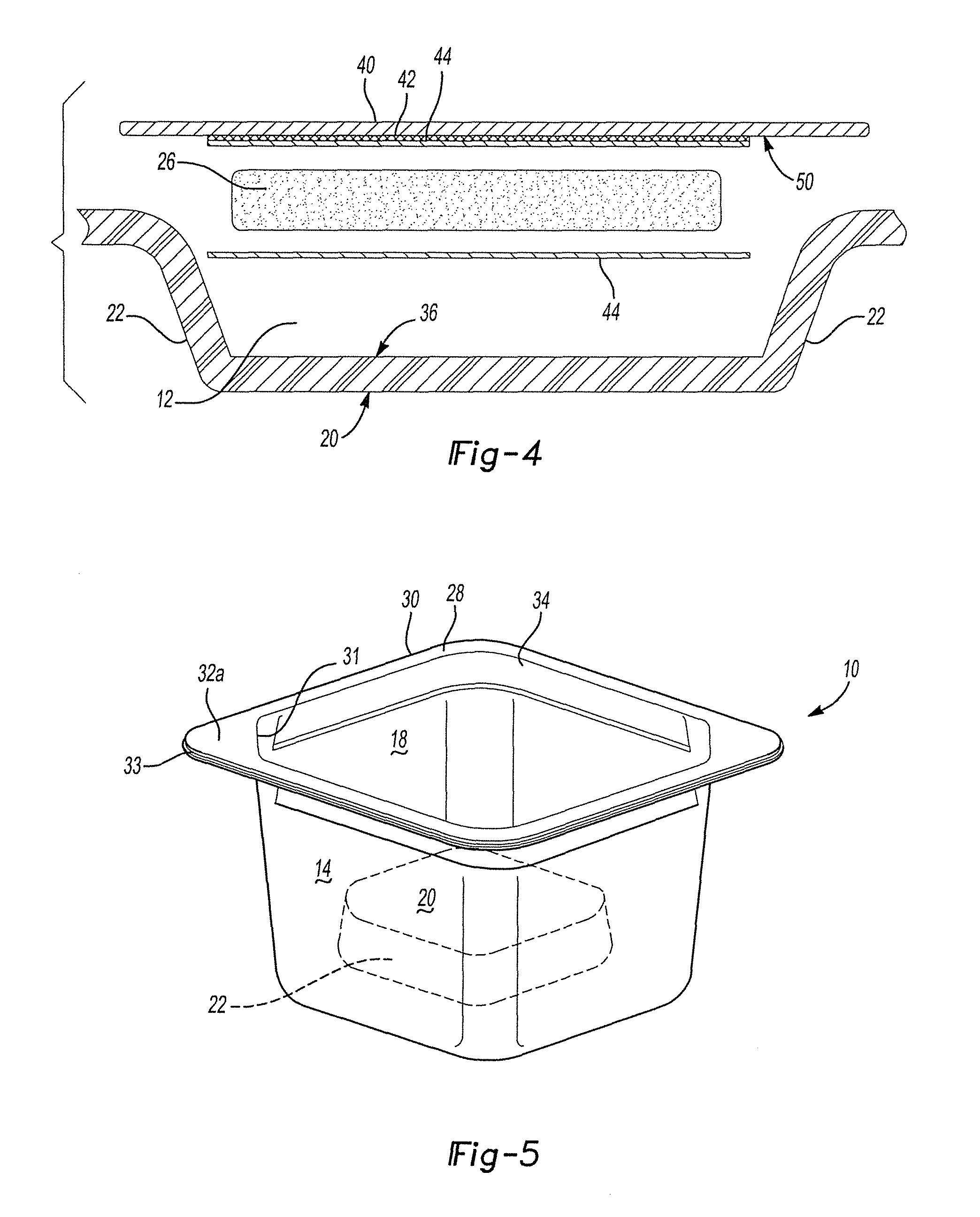 Square bowl with cracker compartment