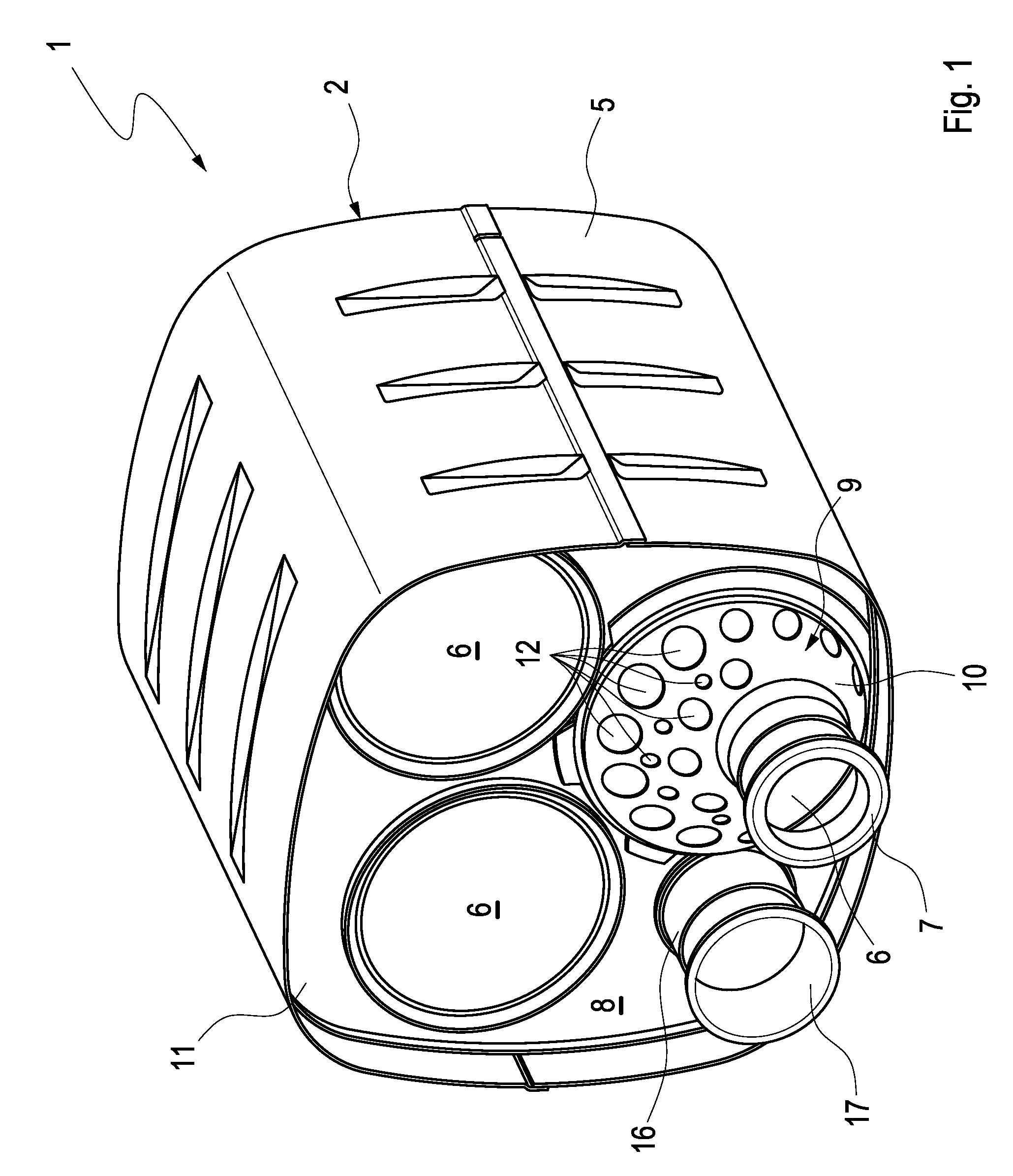 Exhaust gas treatment unit