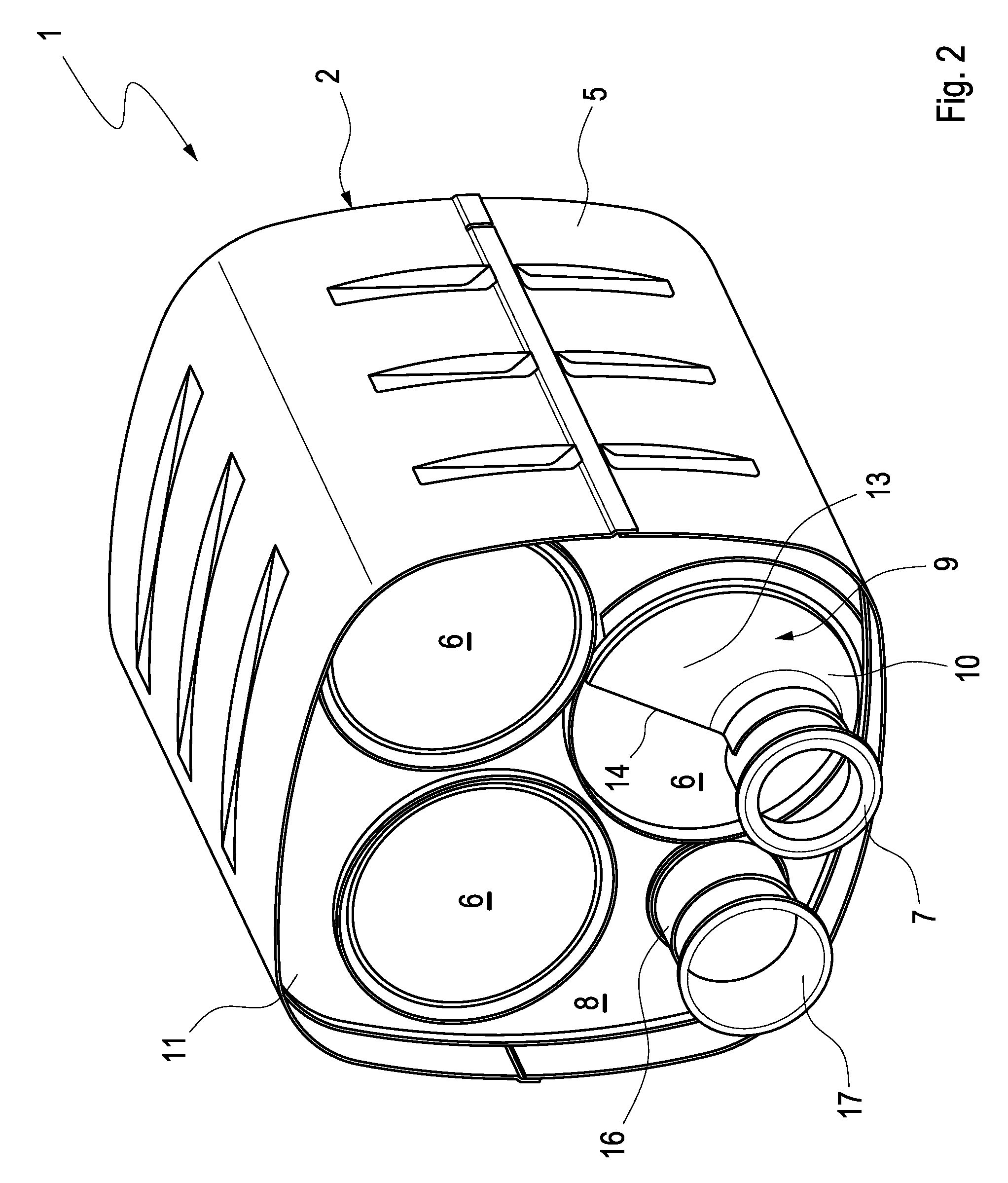 Exhaust gas treatment unit