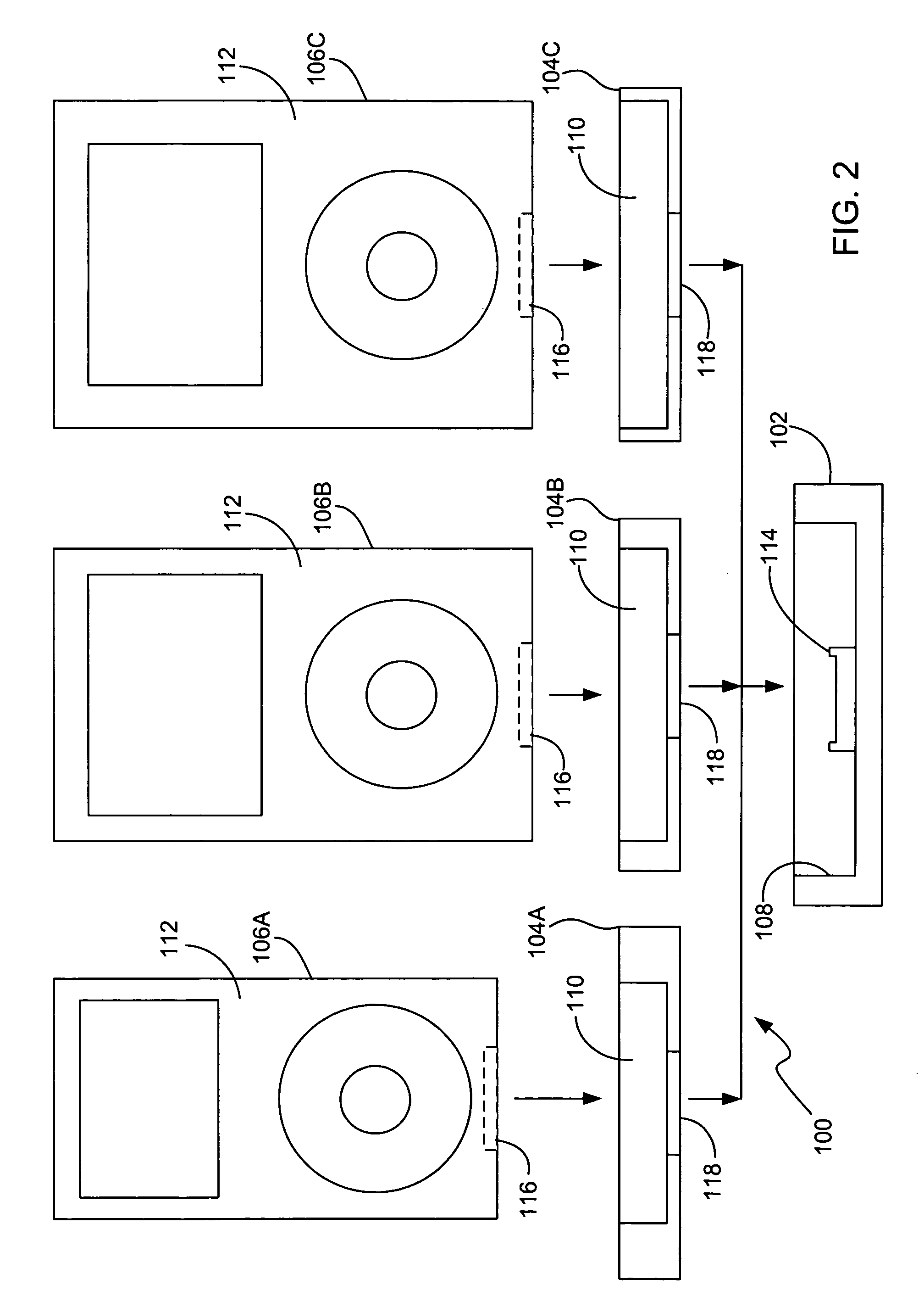 Docking station for hand held electronic devices