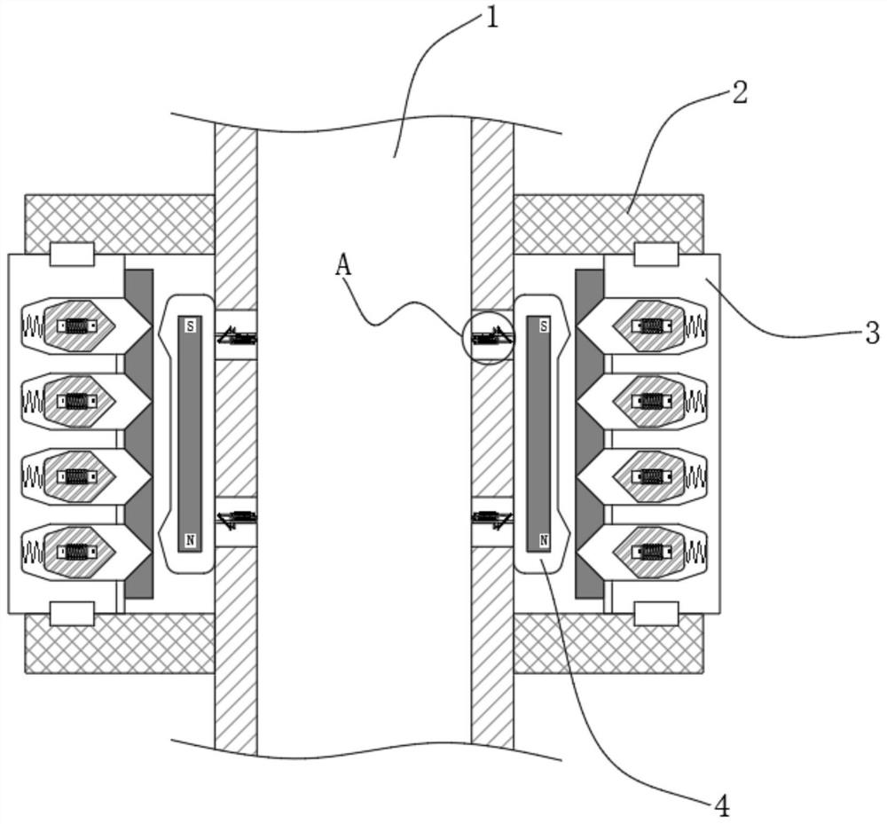 Safety protection device special for aluminum plate production cold rolling mill and using method