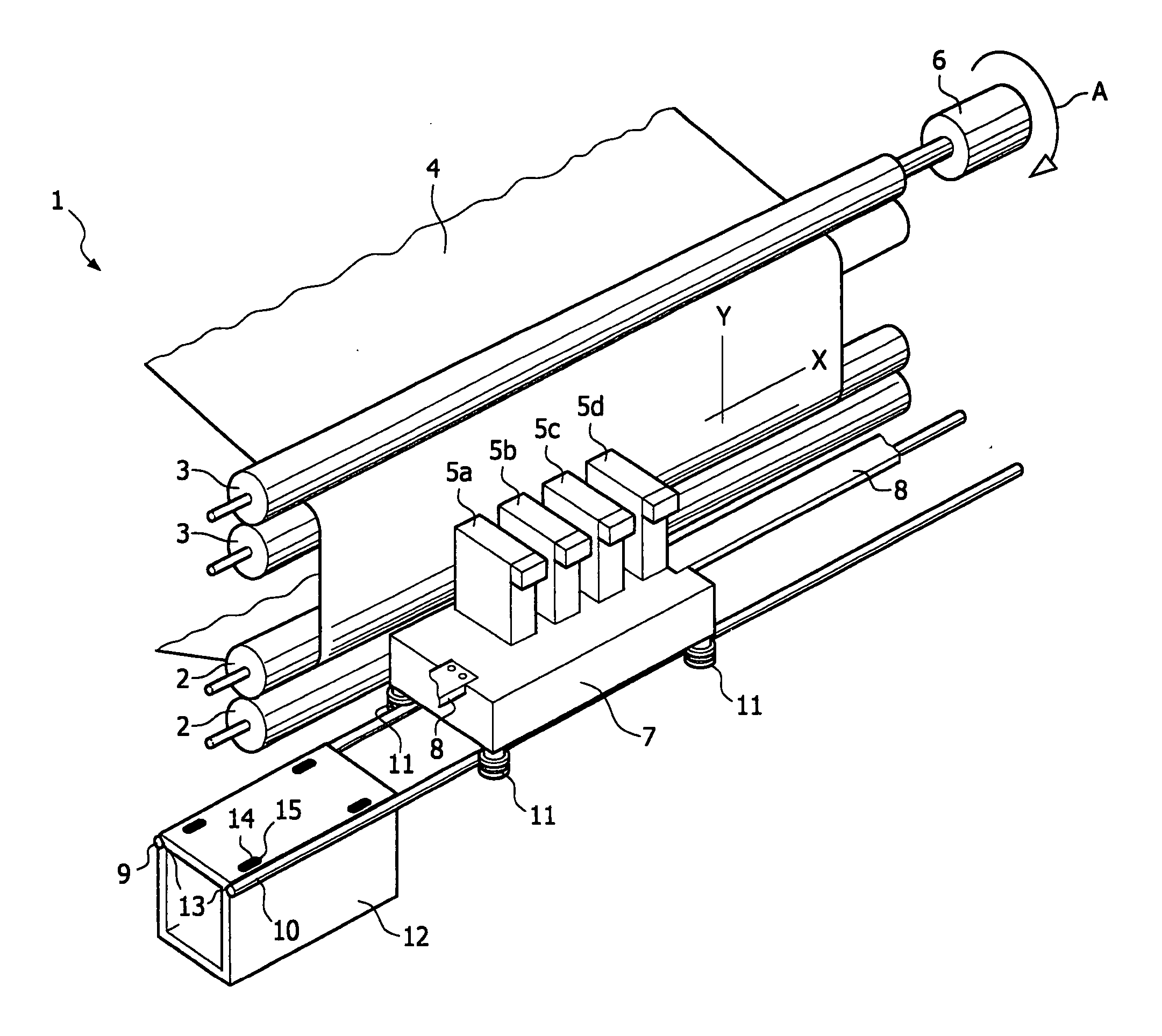 Guide for guiding a moveable carriage of a printer in a print direction, and printer