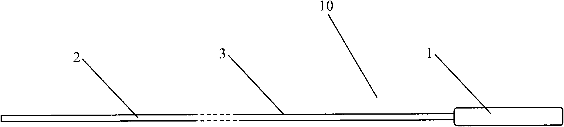 Liquid helium level gauge and use method thereof