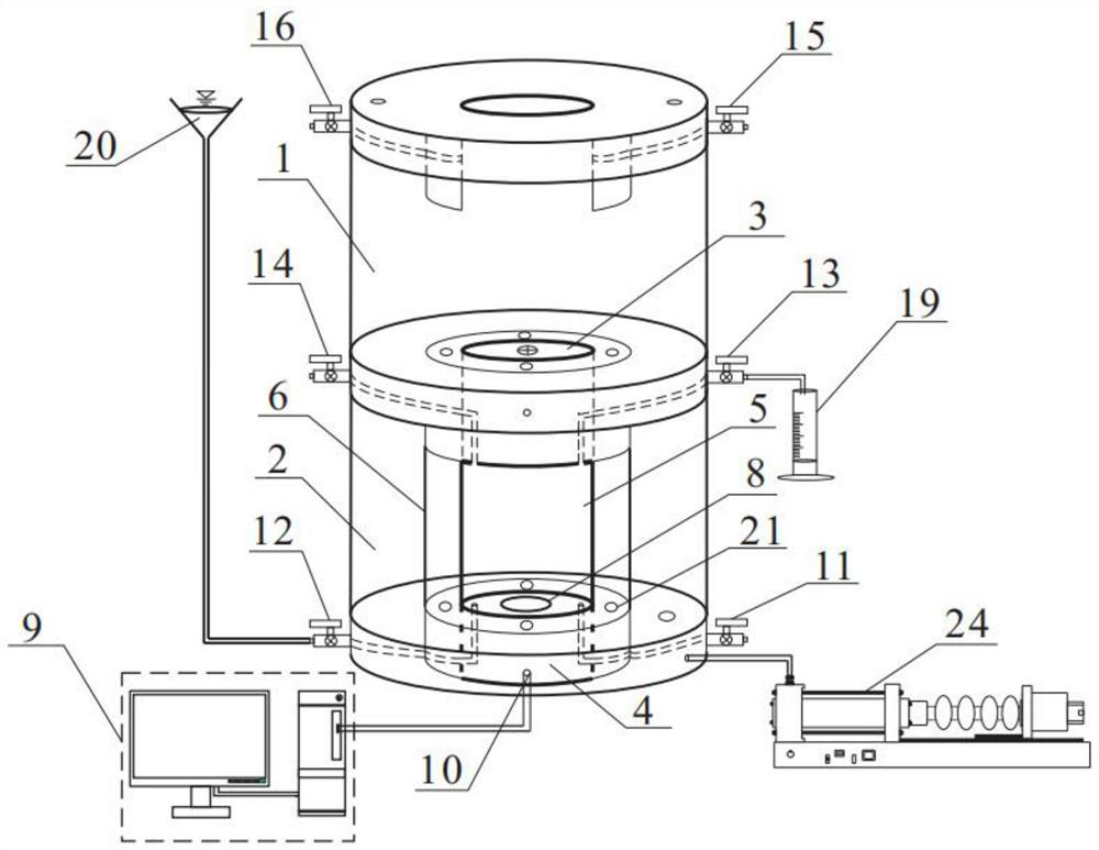 Rock-soil body dry-wet cycle test system and method in unsaturated state