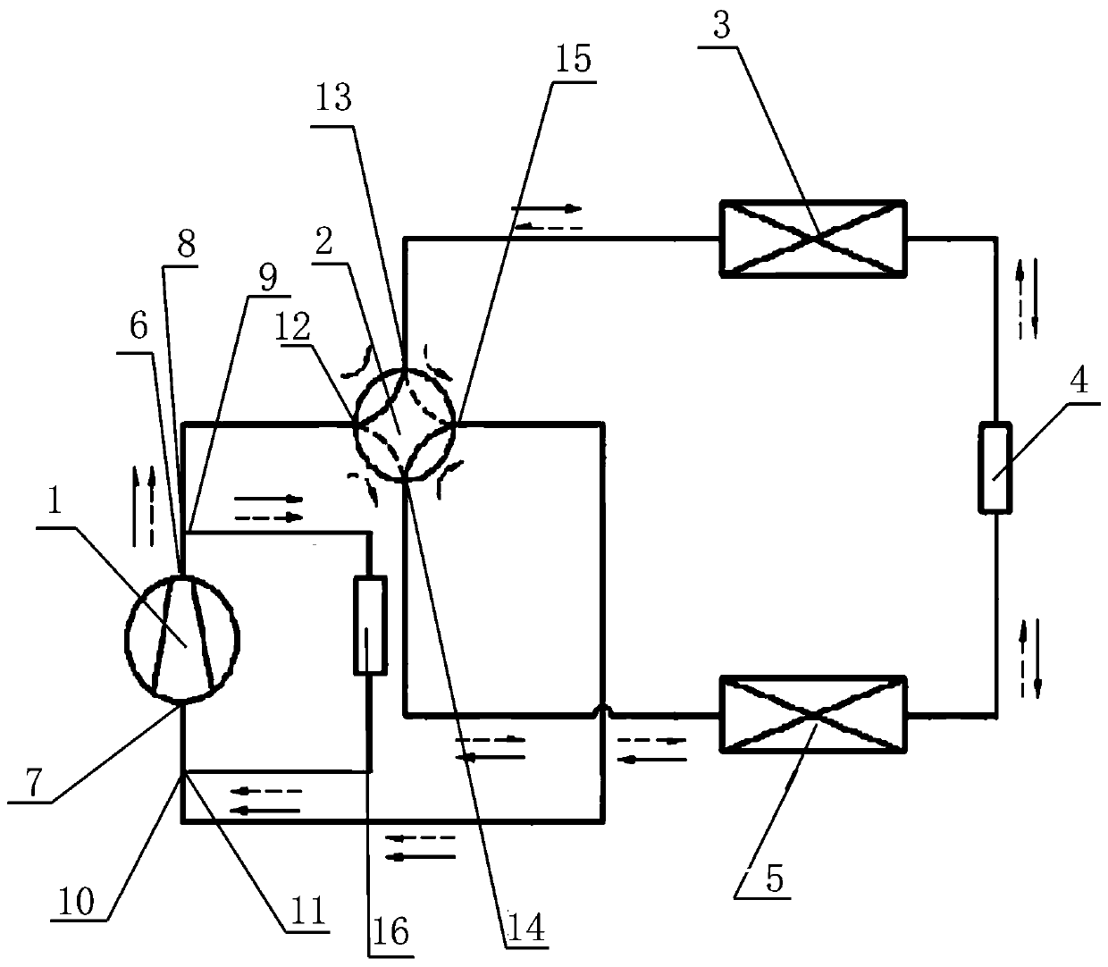 Air conditioner system capable of adjusting refrigerant flow