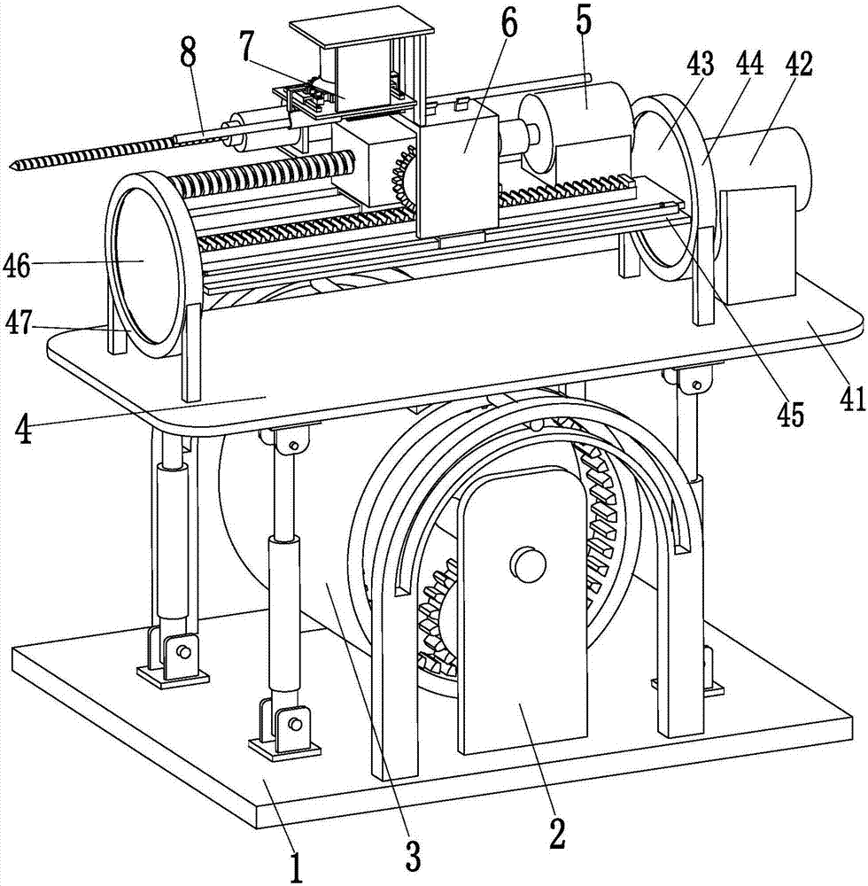 Automatic anchor rod mounting equipment special for tunnel and bridge construction