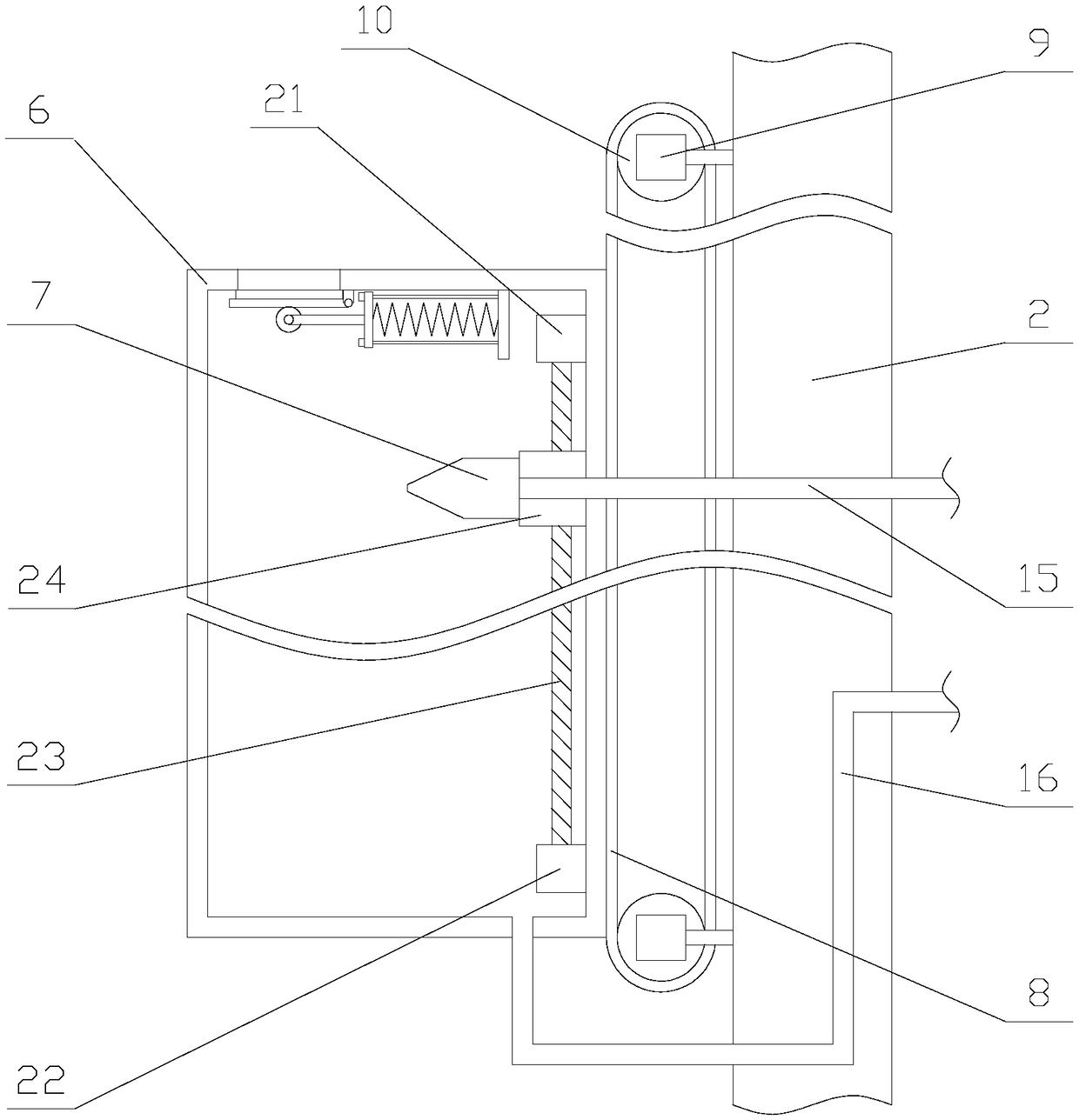 LED street lamp with automatic cleaning function