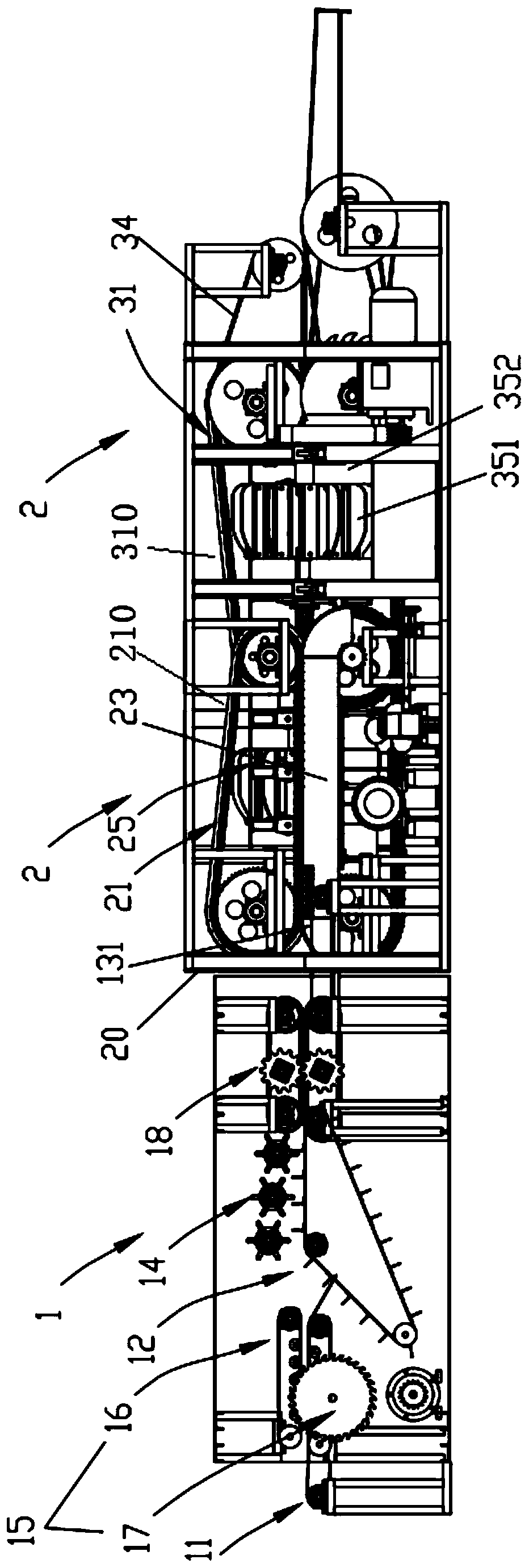 Full-automatic ramie bidirectional stripping machine