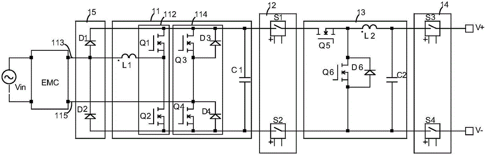 Single-phase AC-DC/DC-AC dual-purpose circuit and three-phase AC-DC/DC-AC dual-purpose circuit