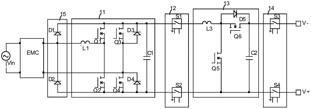 Single-phase AC-DC/DC-AC dual-purpose circuit and three-phase AC-DC/DC-AC dual-purpose circuit