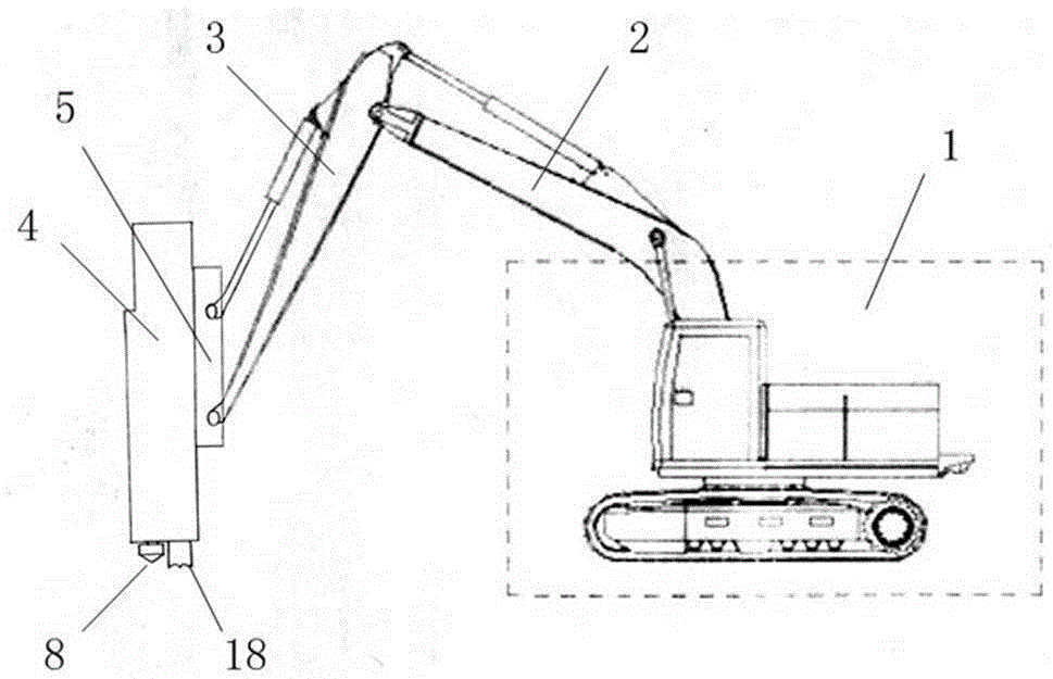 Mountain cutting and rock drilling tunnel stone splitting machine