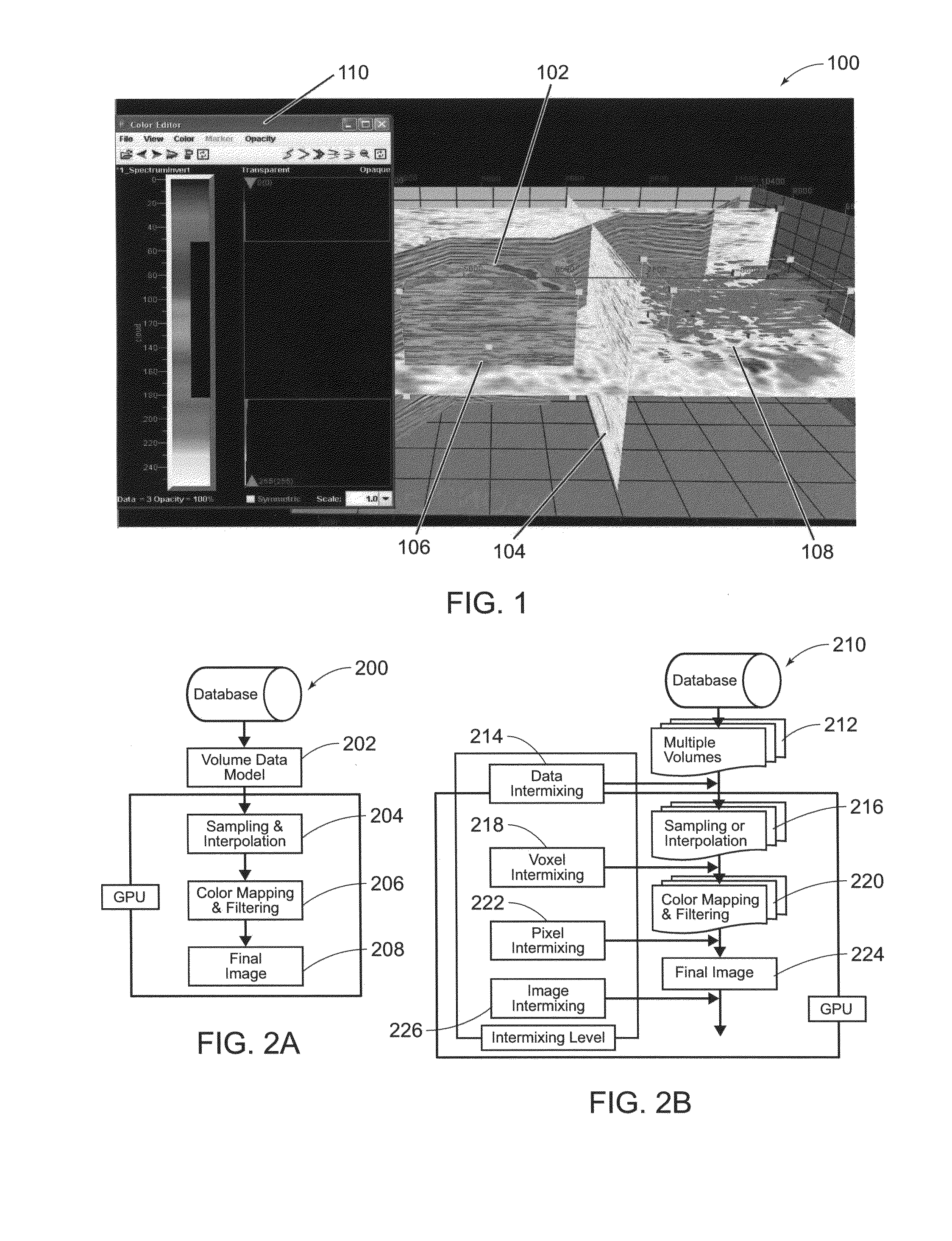 Systems and methods for visualizing multiple volumetric data sets in real time