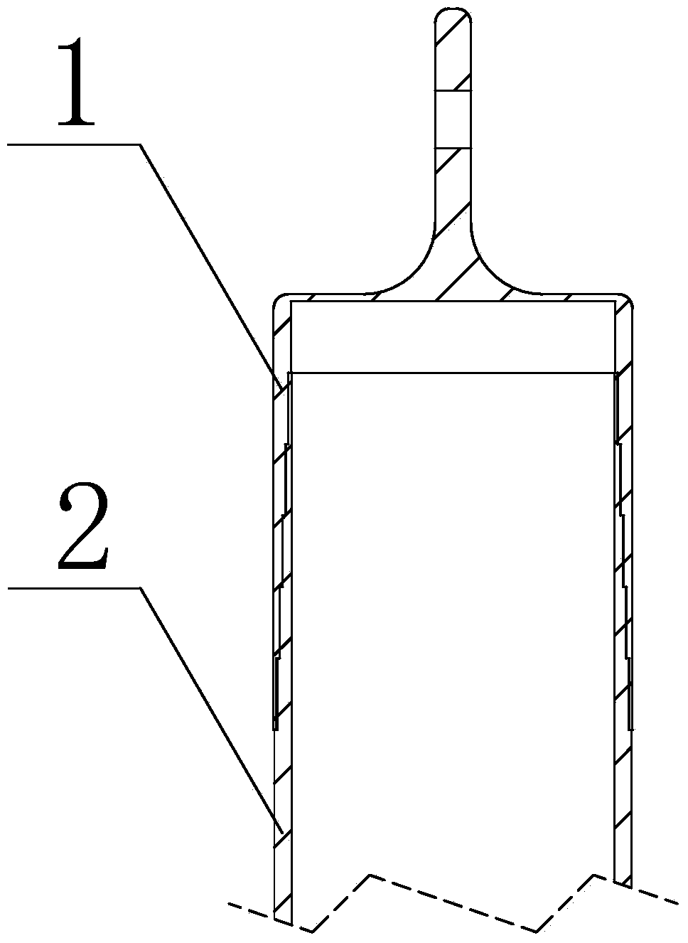 Composite material pipe fitting and bonding method for connecting same