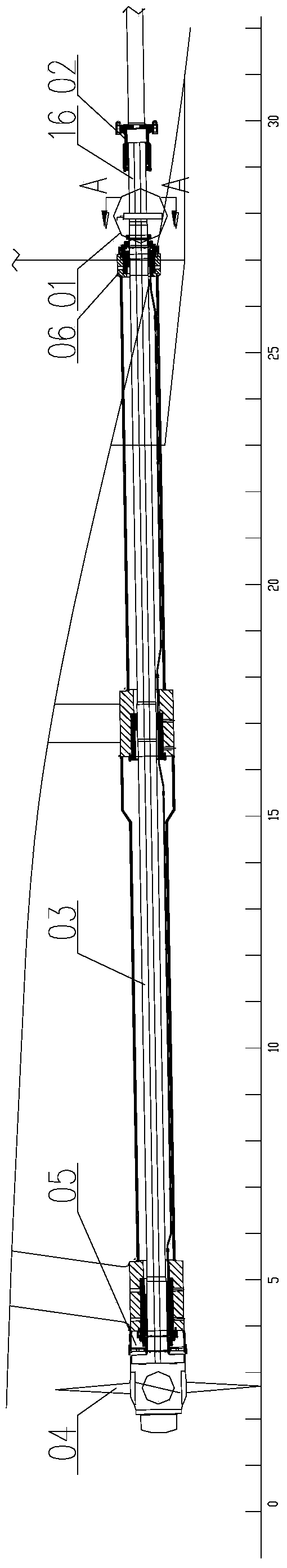 Shaft suspension locking device