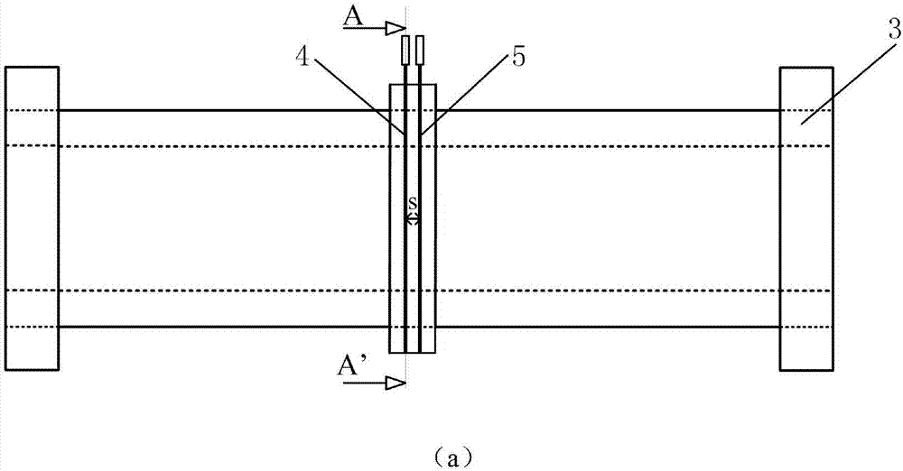 Method for measuring geometrical shape of stratified interface of two-phase flow