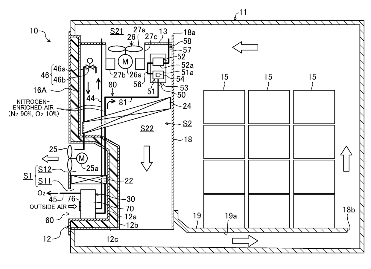 Refrigeration apparatus for containers