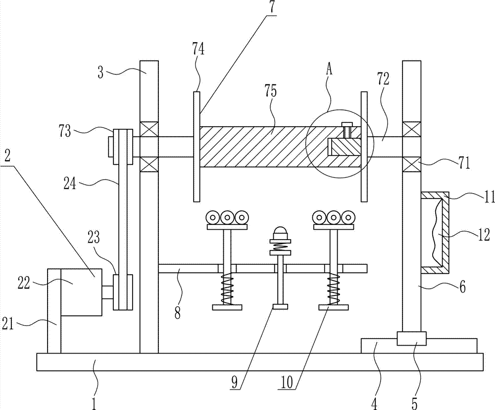 Cable rolling device for electric power engineering construction