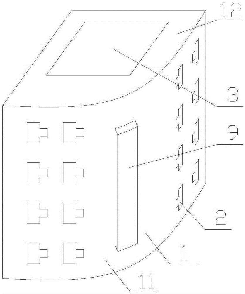 Pressing adsorption type shadowless lighting router