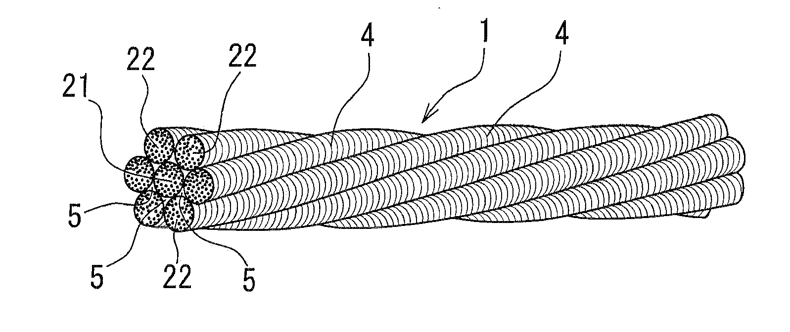 Fiber composite twisted cable