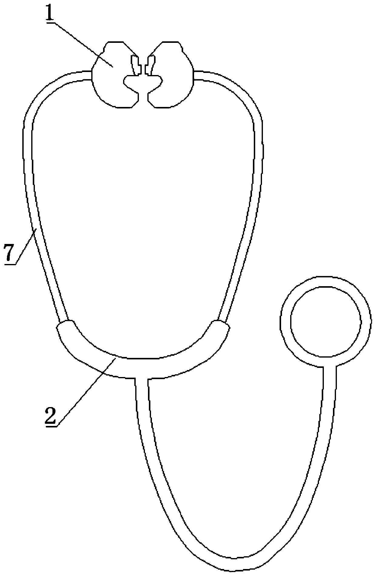 Device for helping hearing impaired doctor use stethoscope