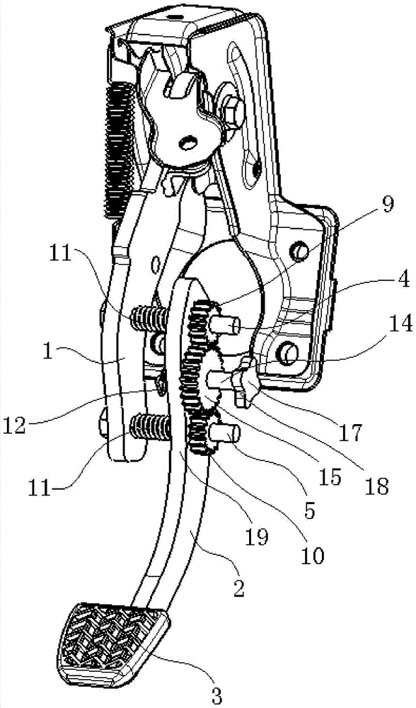 Adjustable car pedals and cars