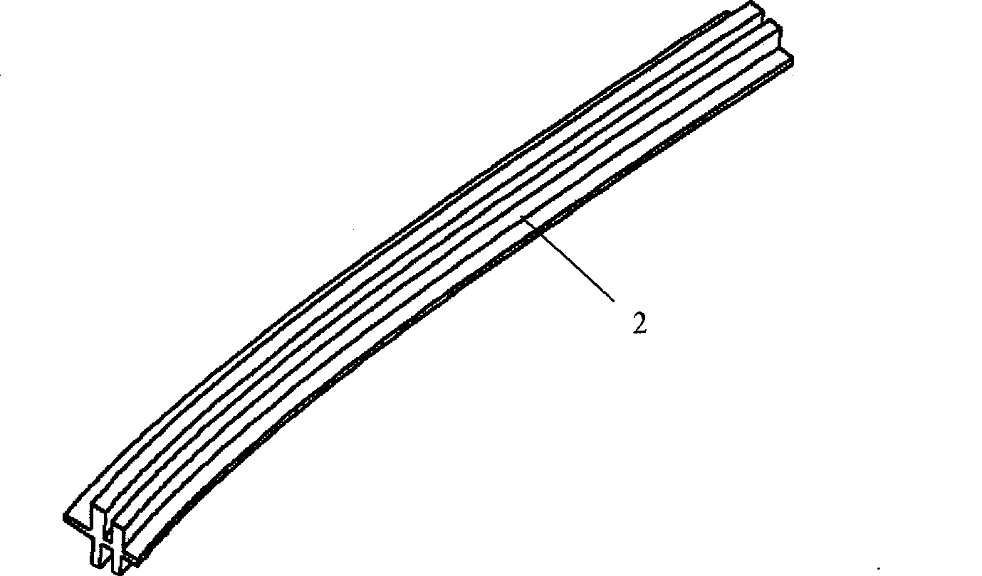 Numerically controlled processing method for plane wing rib beam part