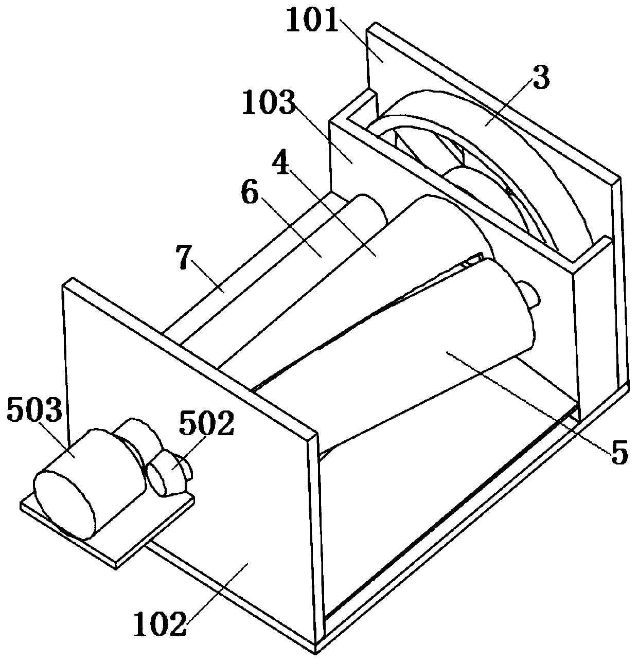 Waste wood smashing and recycling device