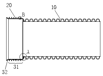 Double-wall corrugated pipe injection molding flaring machine