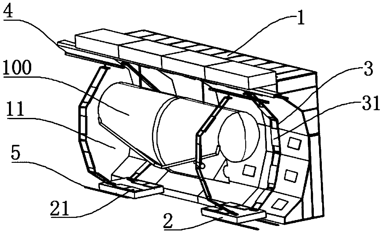 Drying equipment for spraying assembly line