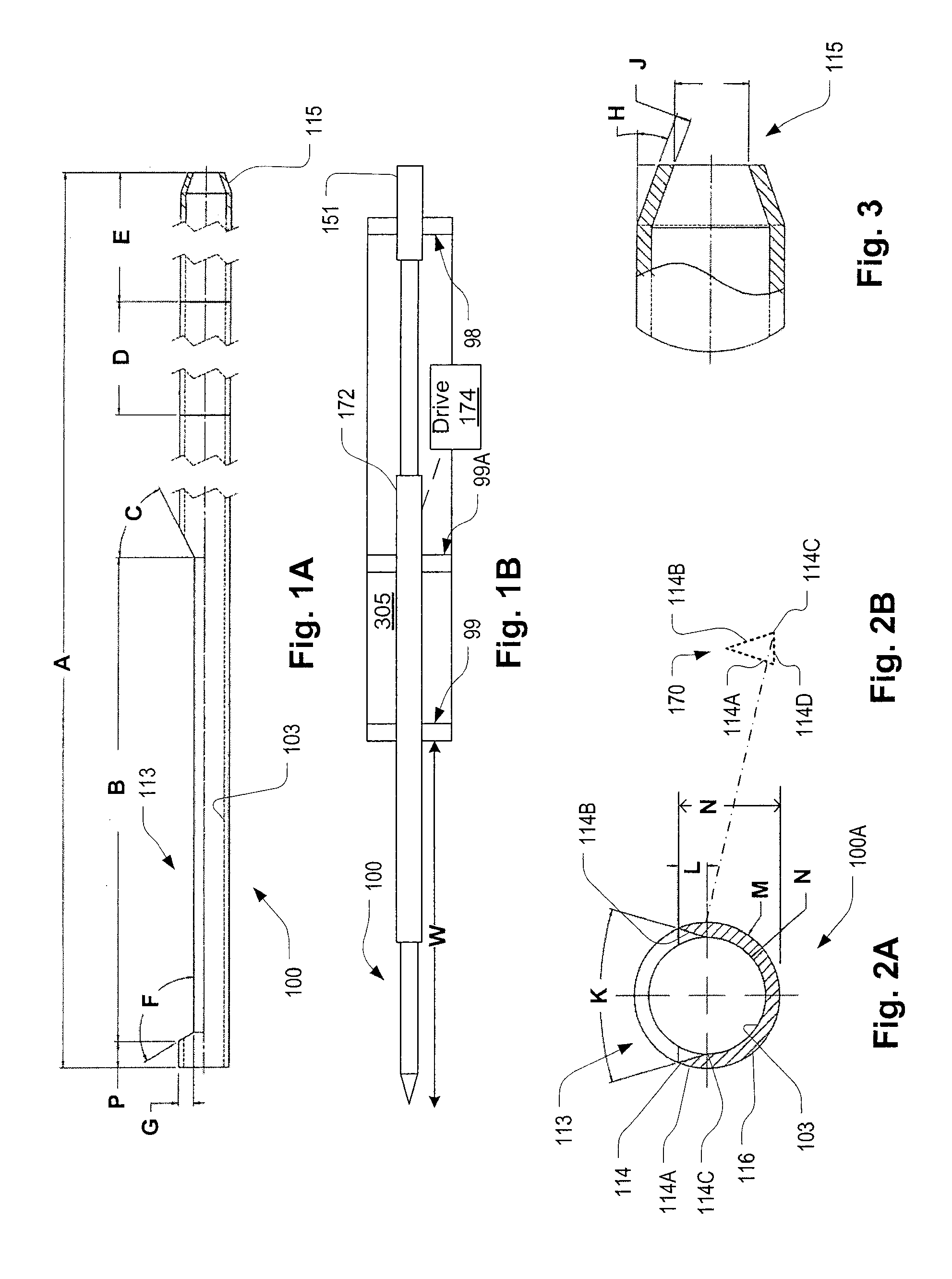 Large sample low aspect ratio biopsy needle